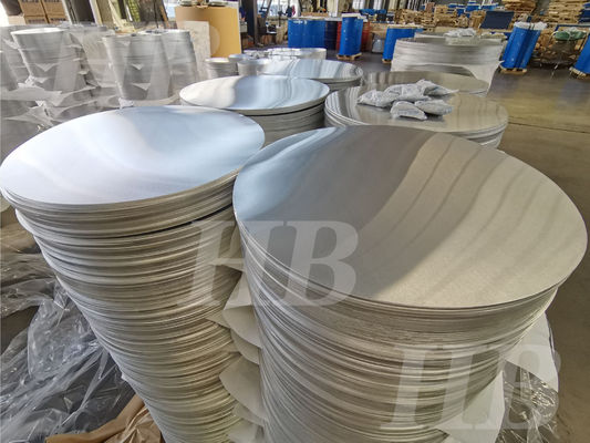 อลูมิเนียม Discs วงกลมปรับปรุงสําหรับการใช้งานเครื่องครัวต่าง ๆ ที่มีความหนาตั้งแต่ 0.3 ถึง 6 มิลลิเมตร