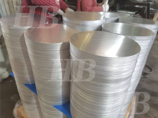 1100 องค์ประกอบทางเคมี อลูมิเนียมดิสก์เปล่า ไม่มีทั้งและรอยขีดข่วนสําหรับเครื่องครัว