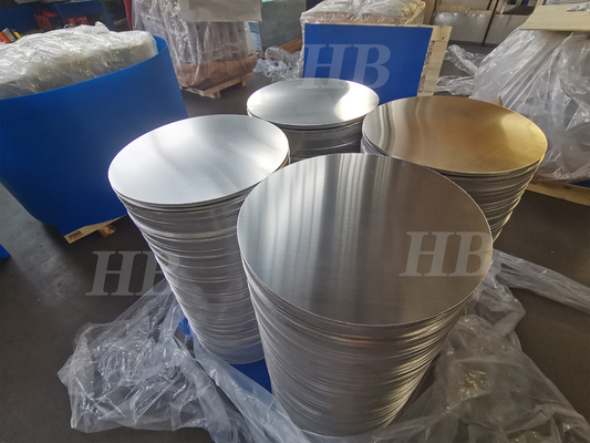0.2-0.5 มิลลิเมตรความหนา อลูมิเนียมวงกลม 3004 สําหรับเครื่องครัวและคําสั่งถูกวางตรงไปยังโรงงาน