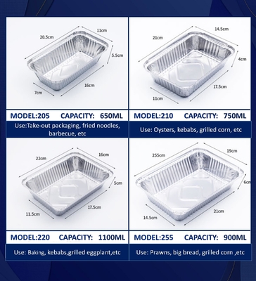 สีทองผนังเรียบ โฟลยอลูมิเนียม ถังอาหารกับฝาปิดปิด ปลาสติก CREC620 Yysm