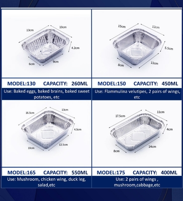 สีทองผนังเรียบ โฟลยอลูมิเนียม ถังอาหารกับฝาปิดปิด ปลาสติก CREC620 Yysm