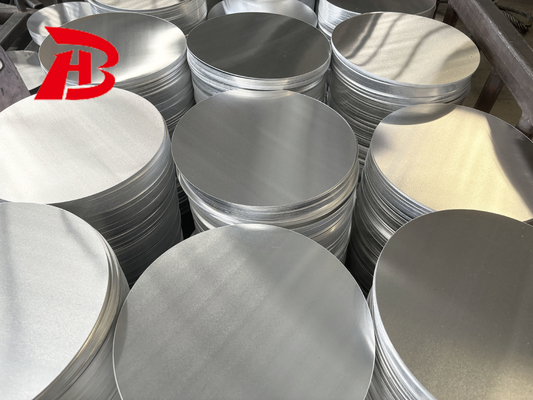 ผิวเคลือบ B209 ASTM 3003 8011 1050 1100 1060 วงกลมแผ่นอลูมิเนียมสําหรับกระทะที่ไม่ติด