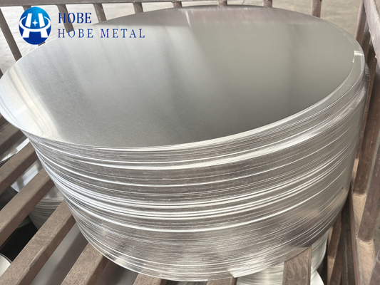 ผิวเคลือบ B209 ASTM 3003 8011 1050 1100 1060 วงกลมแผ่นอลูมิเนียมสําหรับกระทะที่ไม่ติด