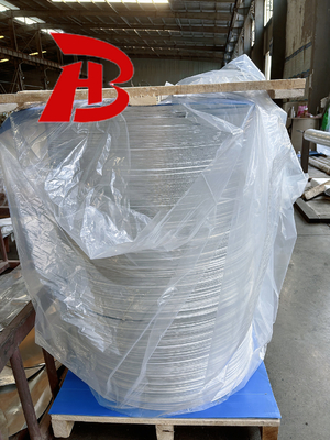 เครื่องทําอาหารกลมอลูมิเนียมมืออาชีพ 1100 1050 3003 สําหรับผลิตกระถางปิซซ่า