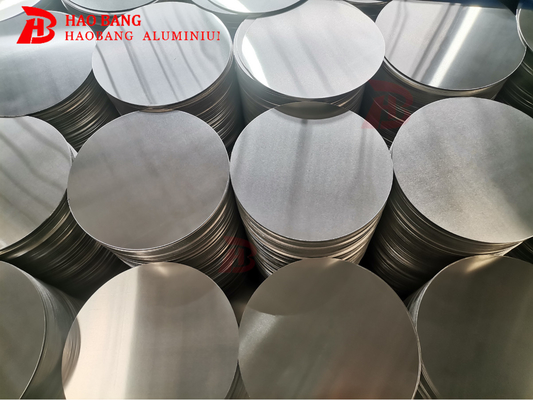 ป้ายกลมอลูมิเนียม 3000 ซีรีย์ที่กําหนดเอง ASTM B209 มาตรฐานสําหรับถังชา
