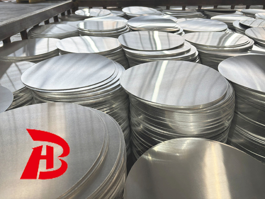ป้ายกลมอลูมิเนียม 3000 ซีรีย์ที่กําหนดเอง ASTM B209 มาตรฐานสําหรับถังชา